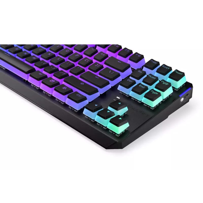 Spēļu klaviatūra ENDORFY TKL USB mehāniskā 87 taustiņi RGB melna