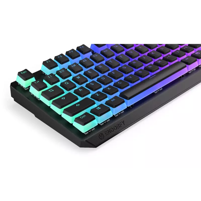 Spēļu klaviatūra ENDORFY TKL USB mehāniskā 87 taustiņi RGB melna