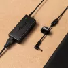Klēpjdatora lādētājs Akyga AK-ND-85, iekštelpu maiņstrāvas adapteris, ieeja 100–250 V, izeja 12 V 5 A, 1,2 m kabelis, melns