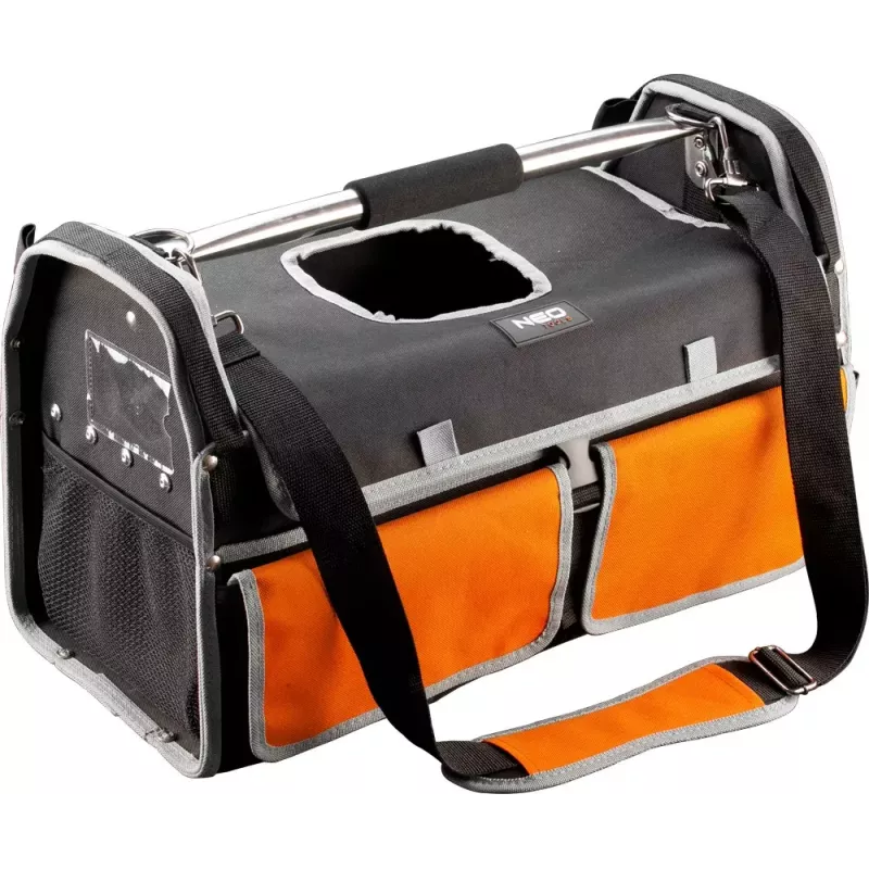 Instrumentu soma NEO tools 20 collas neilons 600D modelis 84-300 — izturīga 20 collu nēsāšanas soma rokas instrumentiem