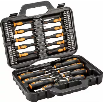 Pārnēsājama instrumentu kaste NEO tools 04-211, izturīga plastmasas konstrukcija, pārnēsāšanas rokturis, kompakta uzglabāšana