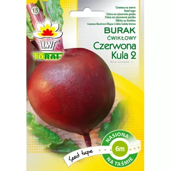 Biete 'Czerwona Kula' (Beta vulgaris) Toraf sēklas — 6 mēnešu derīguma termiņš