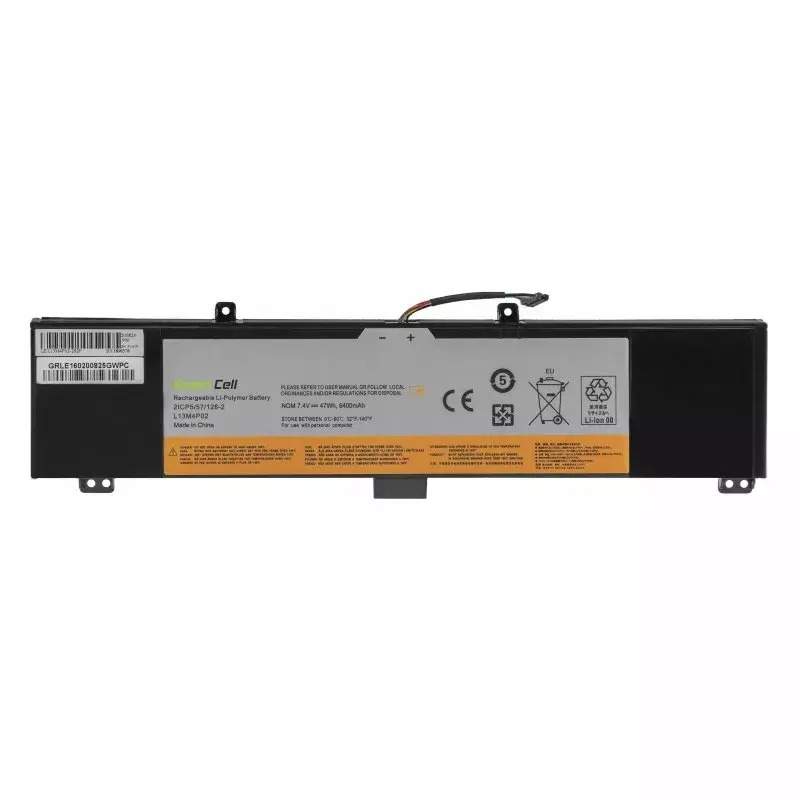 Baterija zaļa Cell LE160 priekš Lenovo Y50 Y50-70 Y70 Y70-70
