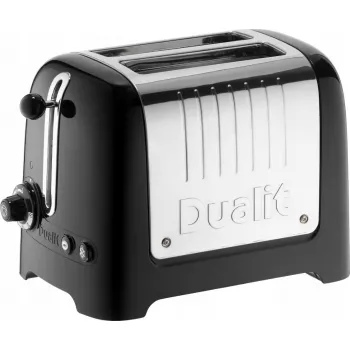 Tosteris Dualit DU-26225 2 spraugu melns – kompakts 2 šķēļu tosteris