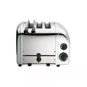 3 šķēlīšu tosteris Dualit Combi 2+1S, 1700 W, sudrabains alumīnijs / nerūsējošais tērauds