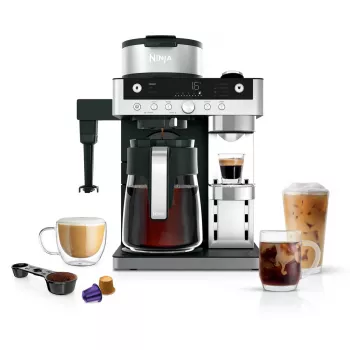 Pilienveida kafijas automāts Ninja CFN802EU — pusautomātisks, 1,8 l ūdens tvertne, 1550 W, melns