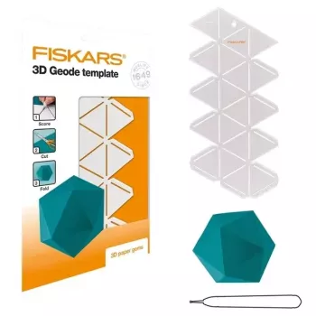 Silhouette stencil Fiskars 1059566 balta Plastic for Adults and Children