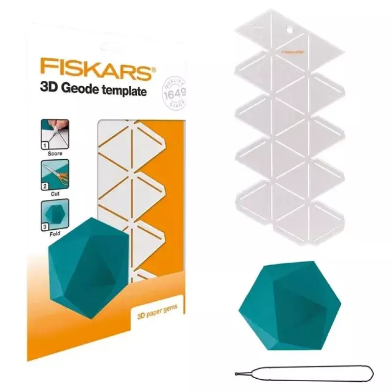 Silhouette stencil Fiskars 1059566 balta Plastic for Adults and Children
