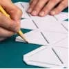 Silhouette stencil Fiskars 1059566 balta Plastic for Adults and Children