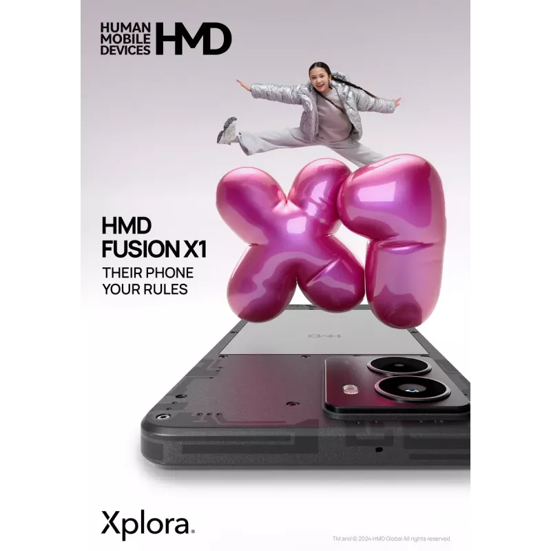 Viedtālrunis HMD FUSION X1 DS TA-1672 6,56 collu 128 GB melns