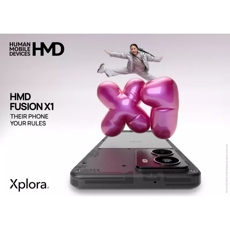 Viedtālrunis HMD FUSION X1 DS TA-1672 6,56 collu 128 GB melns
