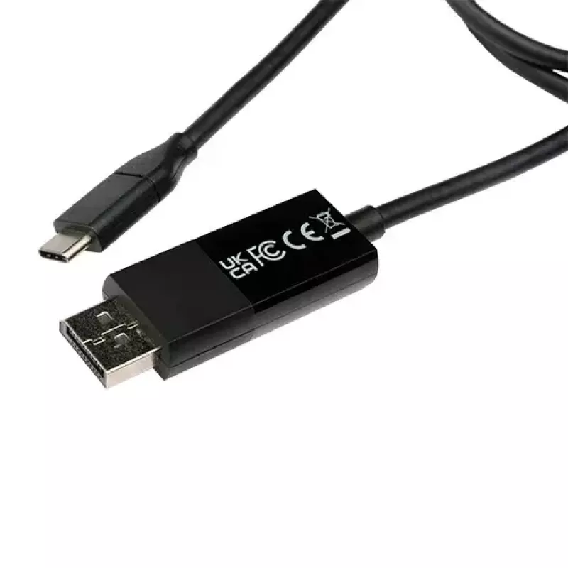 Kabeļa dzimuma mainītājs USB Type-C 3.2 Gen 1 DisplayPort melns V7 V7UCDP-2M