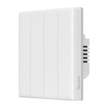 Pie sienas stiprināms viedais Wi-Fi skārienjutīgais slēdzis Sonoff T5 4C 4 kanālu (T5-4C-86)