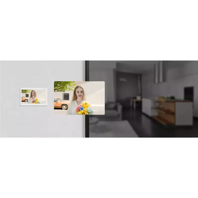 Video durvju sakaru sistēma Hikvision DS-KD8003-IME1(B)/NS 2 MP melna nerūsējošais tērauds