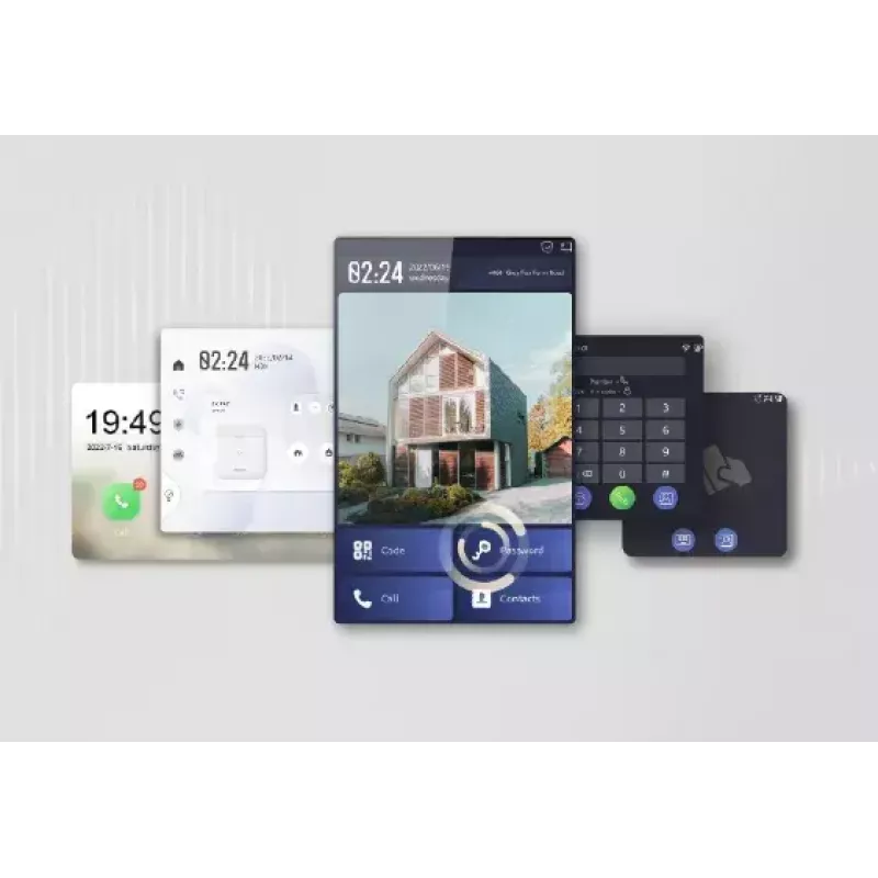 Video durvju sakaru sistēma Hikvision DS-KD8003-IME1(B)/NS 2 MP melna nerūsējošais tērauds