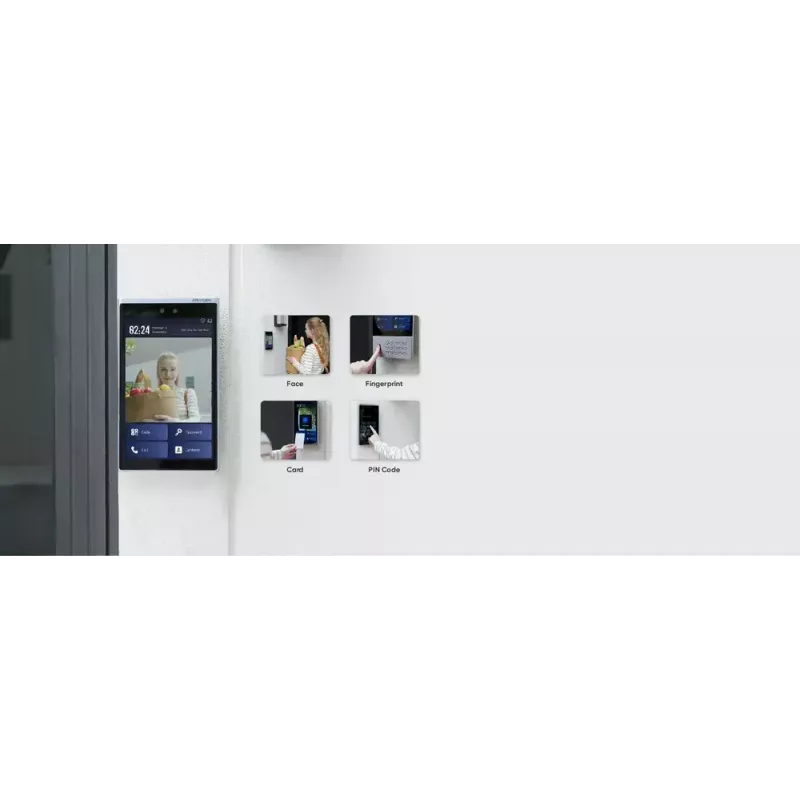 Video durvju sakaru sistēma Hikvision DS-KD8003-IME1(B)/NS 2 MP melna nerūsējošais tērauds