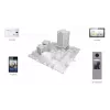 Video durvju sakaru sistēma Hikvision DS-KD8003-IME1(B)/NS 2 MP melna nerūsējošais tērauds