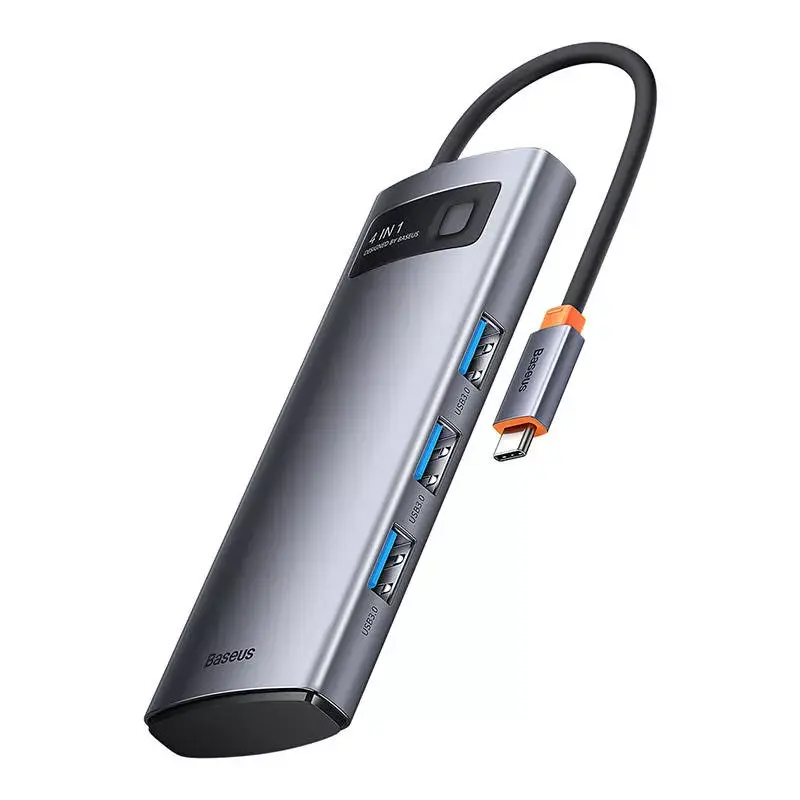 USB-C uz 4x USB 3.0 centrmezgls Baseus WKWG070013 — USB-C uz četriem USB-A 3.0 portiem