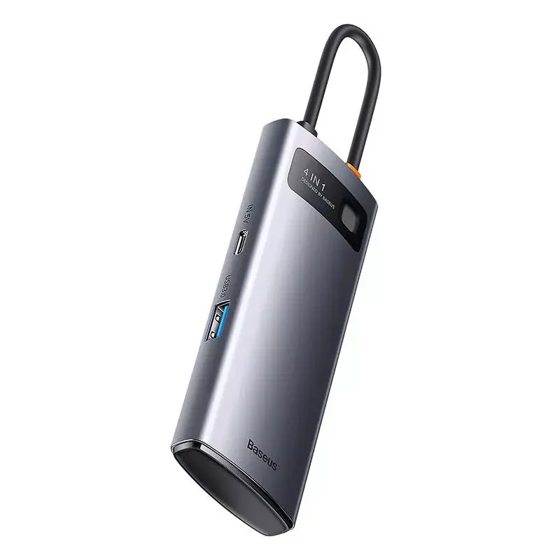 USB-C uz 4x USB 3.0 centrmezgls Baseus WKWG070013 — USB-C uz četriem USB-A 3.0 portiem