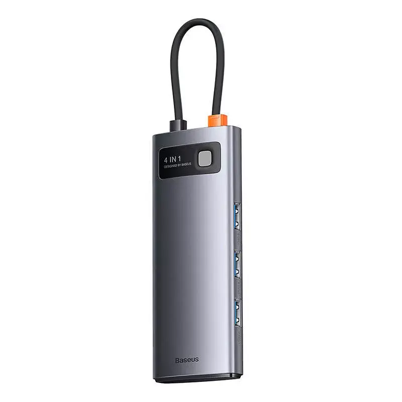 USB-C uz 4x USB 3.0 centrmezgls Baseus WKWG070013 — USB-C uz četriem USB-A 3.0 portiem