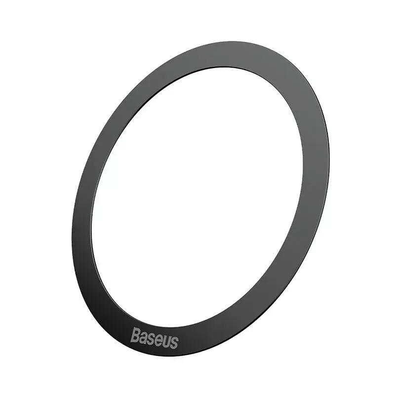 Magnētiskais gredzens Baseus Halo MagSafe Melns — 2 gab. magnētiski tālruņa turētāja gredzeni
