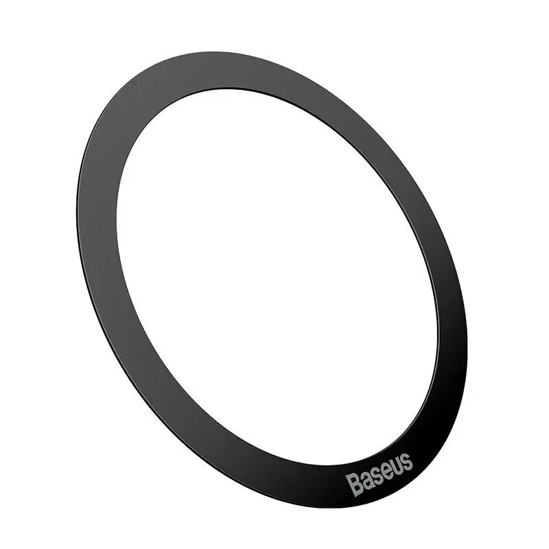 Magnētiskais gredzens Baseus Halo MagSafe Melns — 2 gab. magnētiski tālruņa turētāja gredzeni