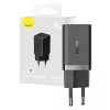 Baseus sienas lādētājs GaN5 40W, 2x USB C (melns)