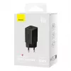 Baseus sienas lādētājs GaN5 40W, 2x USB C (melns)