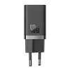 Baseus sienas lādētājs GaN5 40W, 2x USB C (melns)
