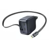 Lādētājs Baseus EnerCore CJ11 Fast Charger 3C 67W — 3× USB-C, maiņstrāvas ieeja, melns