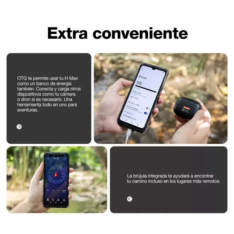 Viedtālrunis AGM H Max — 6,56 collu Displejs, Android 14, 4 GB RAM, 256 GB, Dual SIM, 10000 mAh, IP68, Melns