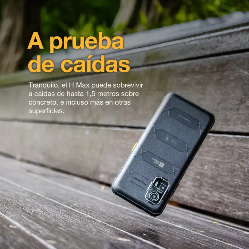 Viedtālrunis AGM H Max — 6,56 collu Displejs, Android 14, 4 GB RAM, 256 GB, Dual SIM, 10000 mAh, IP68, Melns