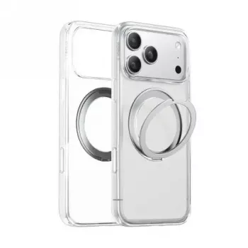 Caurspīdīgs aizsargvāciņš Torras Ostand Pro Series iPhone 17 Pro Max — plāns, viegls, caurspīdīgs vāciņš