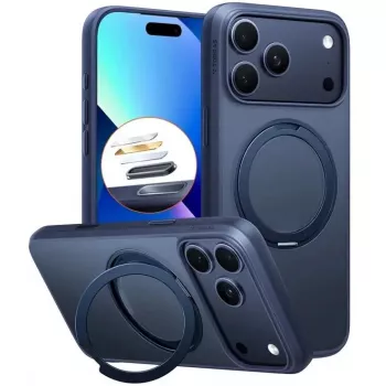 Telefona maciņš Torras Pro Series iPhone 17 Pro, tumši zilā krāsā