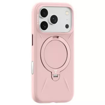 Telefona maciņš Torras Ostand Spin Softune Series iPhone 17 Pro — rozā