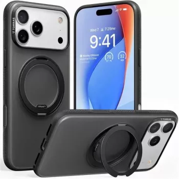 Torras Protective Fitness sērijas maciņš iPhone 17 Pro Max — melns, modelis X00FX2432