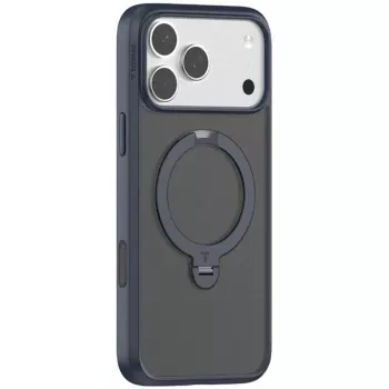 Torras Ostand Spin Series telefona maciņš iPhone 17 Pro Max, tumši zils