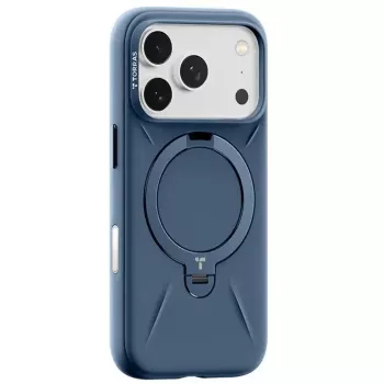 Torras Softune sērijas telefona maciņš iPhone 17 Pro Max, tumši zils
