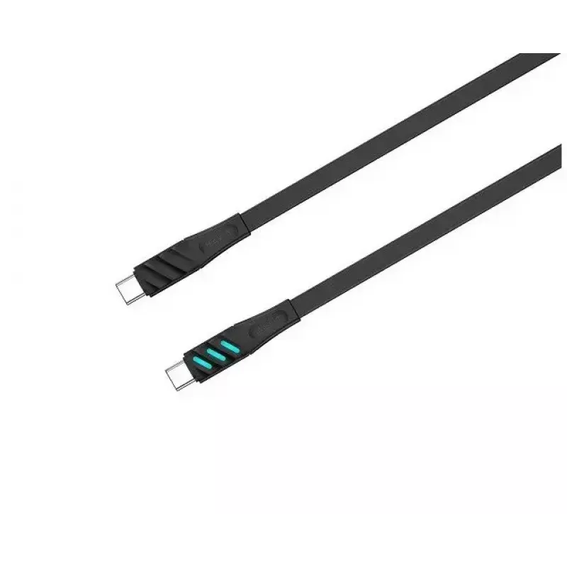 Havit CB6254 USB Type C uz USB Type C uzlādes kabelis 1 m melns