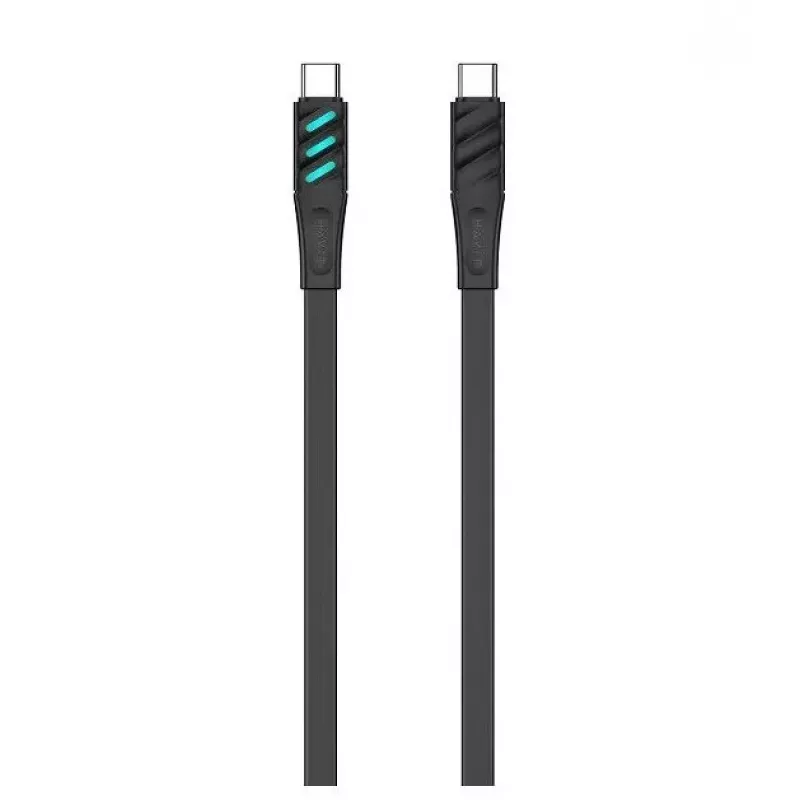 Havit CB6254 USB Type C uz USB Type C uzlādes kabelis 1 m melns