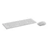 Tastatūras un peles komplekts RAPOO 9310M — pilna izmēra bezvadu tastatūra (RF + Bluetooth), balta, ietver peli