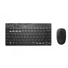 tastatūra pele set Rapoo 8000M Universal Bluetooth QWERTZ German Melns