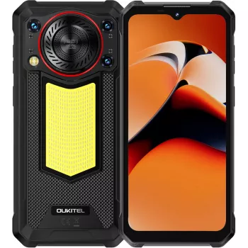Izturīgs viedtālrunis Oukitel WP53 — 128 GB atmiņa, 8 GB RAM, melns