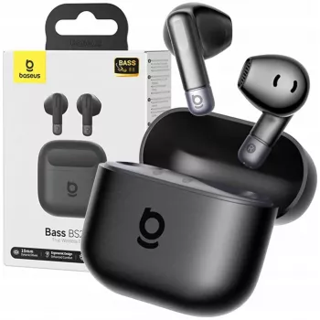 Bezvadu ievietojamās austiņas Baseus Bass BS2 Lite TWS — melnas