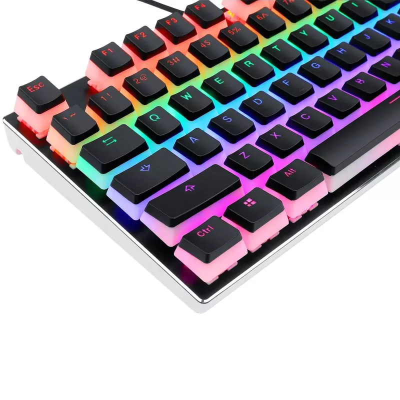Mehānisko taustiņu vāciņu komplekts REDRAGON A130 PBT Doubleshot — melns
