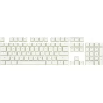 Taustiņu vāciņu komplekts REDRAGON A130 PBT Doubleshot balta — rezerves taustiņu vāciņi, PBT materiāls, doubleshot leģendas