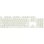 Taustiņu vāciņu komplekts REDRAGON A130 PBT Doubleshot balta — rezerves taustiņu vāciņi, PBT materiāls, doubleshot leģendas