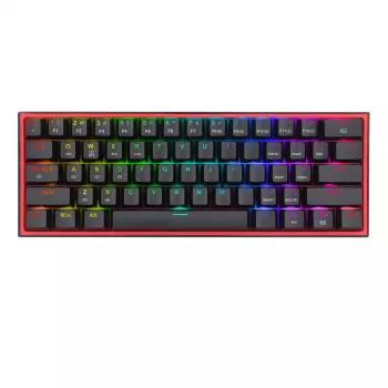 Klaviatūra REDRAGON FIZZ PRO K616-RGB B Spēļu USB RF Bezvadu Bluetooth QWERTY Melna Sarkana