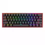 Klaviatūra REDRAGON FIZZ PRO K616-RGB B Spēļu USB RF Bezvadu Bluetooth QWERTY Melna Sarkana