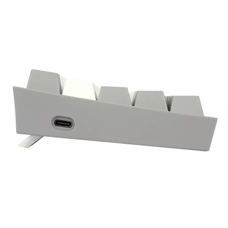 Mehāniskā tastatūra REDRAGON K617-RGB Fizz vadu USB pelēka balta